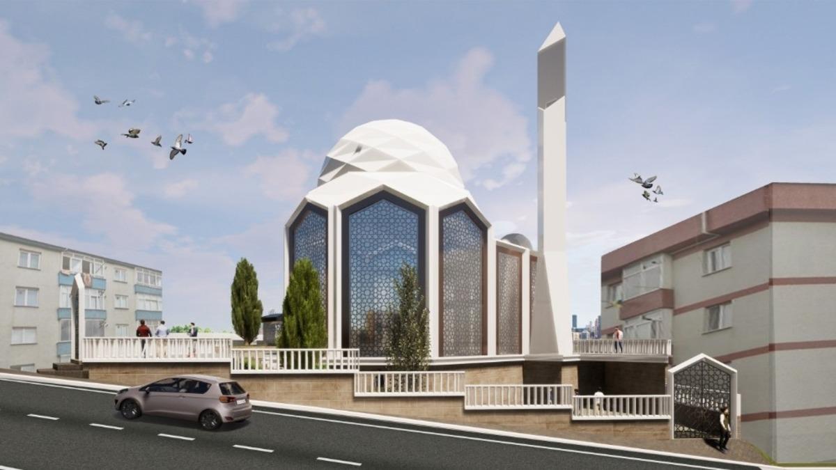 Ey&uuml;psultan Belediye Başkanı Deniz K&ouml;ken, Esentepe Camii&rsquo;ndeki &ccedil;alışmaları inceledi