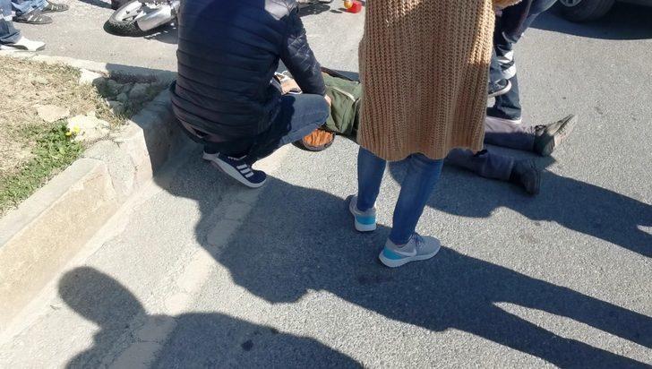 Kuşadası’nda kamyonet ile motosiklet çarpıştı, iki kişi yaralandı G2