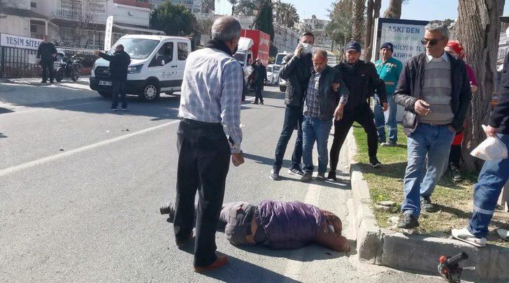 Kuşadası’nda kamyonet ile motosiklet çarpıştı, iki kişi yaralandı G5