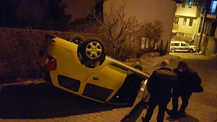 Takla atan taksiden burnu bile kanamadan çıktı G3