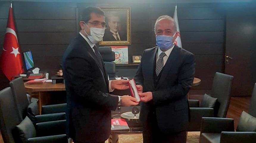 Rekt&ouml;r &Ccedil;omaklı, Cumhurbaşkanlığı Strateji ve B&uuml;t&ccedil;e Başkanı İbrahim Şenel ile bir araya geldi