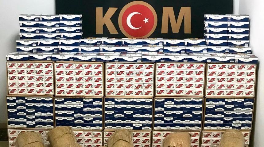 Bitlis&rsquo;te ka&ccedil;ak t&uuml;t&uuml;n ve boş makaron ele ge&ccedil;irildi