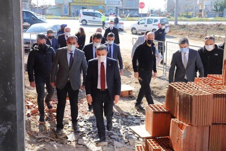 Vali Atay yapımı süren merkezde incelemelerde bulundu G3