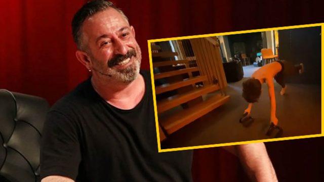 Cem Yılmaz'ın oğlu Kemal tek elle şınav çekti! 'Buruk Lee'