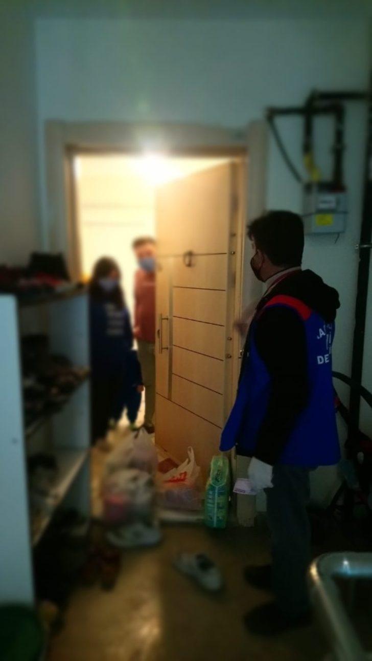 Karabük’te karantinadaki apartmana VEFA’dan yardım G2