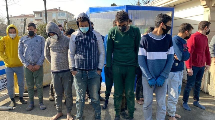 Yunanistan’dan gönderilen göçmenler Silivri polisi tarafından bulundu