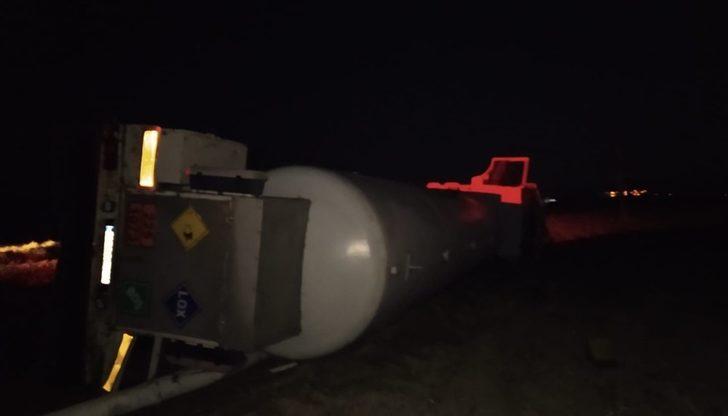 Kırkağaç’ta tanker devrildi: 1 yaralı G2