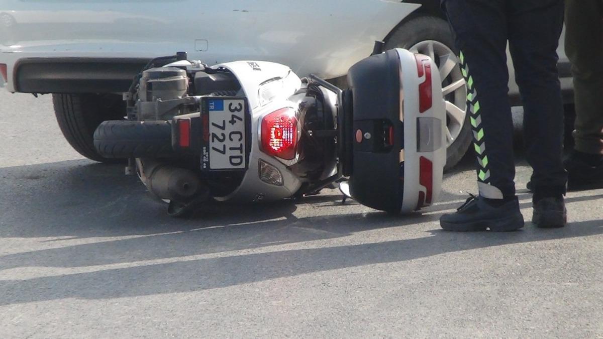 (&Ouml;zel) Sarıyer&rsquo;de feci kaza: Motosikletli otomobilin altına girdi