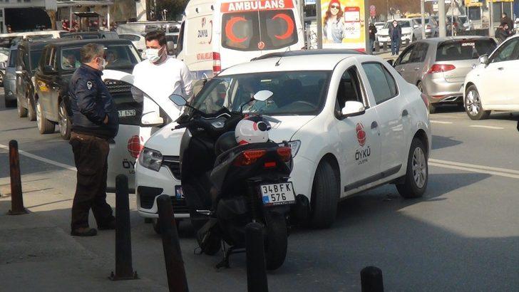 (Özel) Sarıyer’de feci kaza: Motosikletli otomobilin altına girdi G4