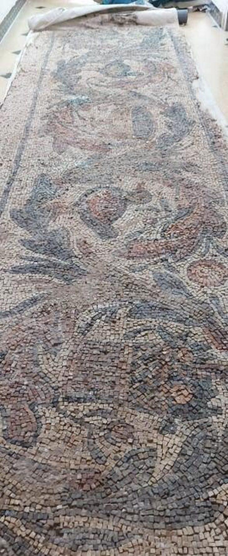 İstanbul’da Roma dönemine ait 3 metre uzunluğunda mozaik ele geçirildi G3