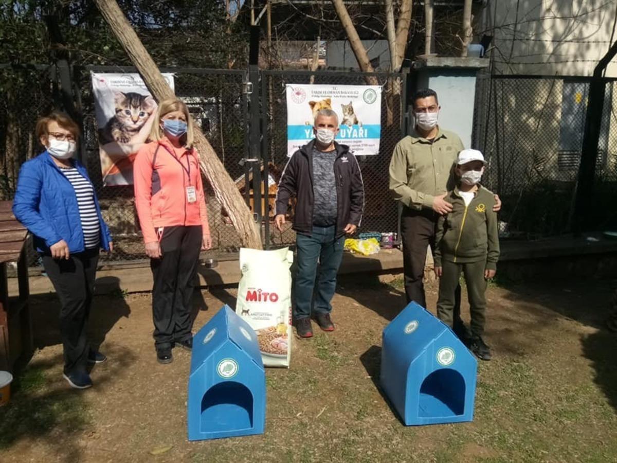 Doğa koruma sokak hayvanlarını unutmadı
