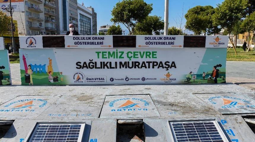 Muratpaşa&rsquo;da akıllı konteynerler hizmette
