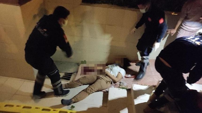 Üçüncü kattan düşen kadın ağır yaralandı