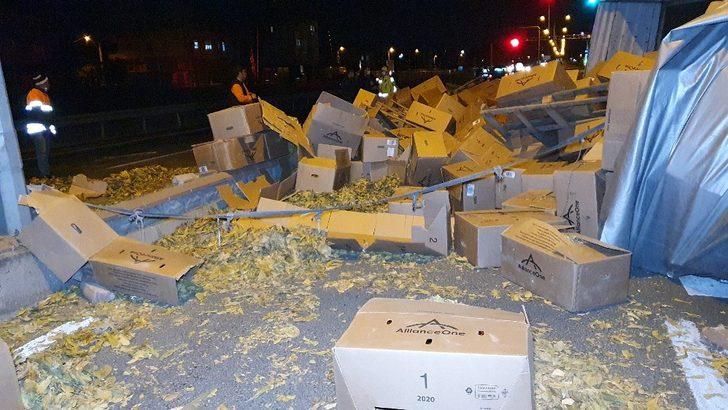 Devrilen tır, Aydın-Denizli karayolunu ulaşıma kapadı G4