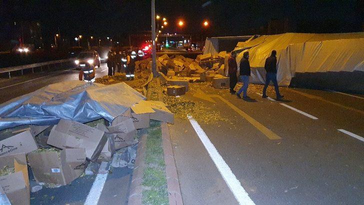 Devrilen tır, Aydın-Denizli karayolunu ulaşıma kapadı G5