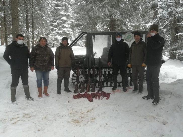 Kaçak avcılar ne kar dinledi ne de yasak G1