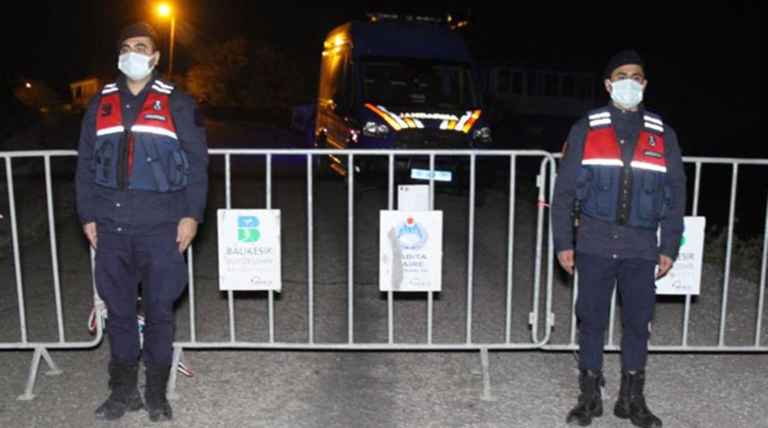 Balıkesir'de 275 nüfuslu köy koronavirüs karantinası altına alındı