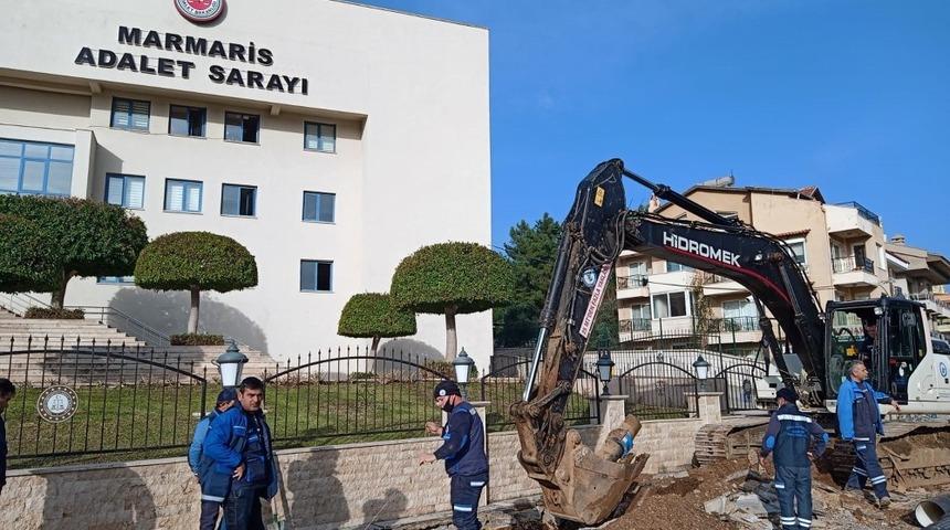 Marmaris&rsquo;te 10 bin metre i&ccedil;me suyu hattı yenileniyor