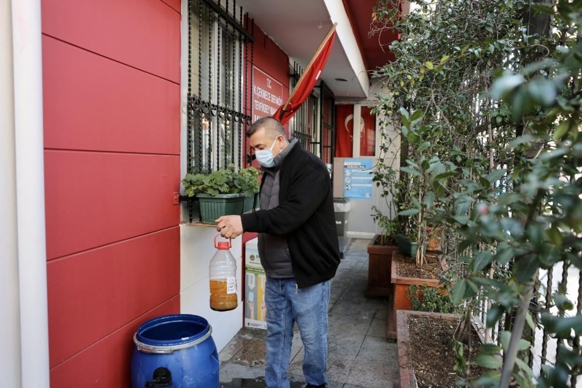 K&uuml;&ccedil;&uuml;k&ccedil;ekmece&rsquo;de atık yağlar geri kazandırılıyor