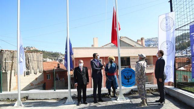 Kütahya Germiyan Ata Sporları Merkezi’nde ’Bayrak göndere çekme’ töreni