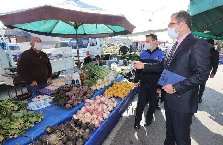 Gaziemir pazarlarında pandemi ve fiyat denetimi G3