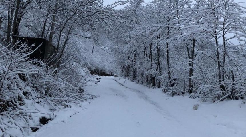 Ordu&rsquo;da baharın ilk g&uuml;n&uuml;nde kar s&uuml;rprizi