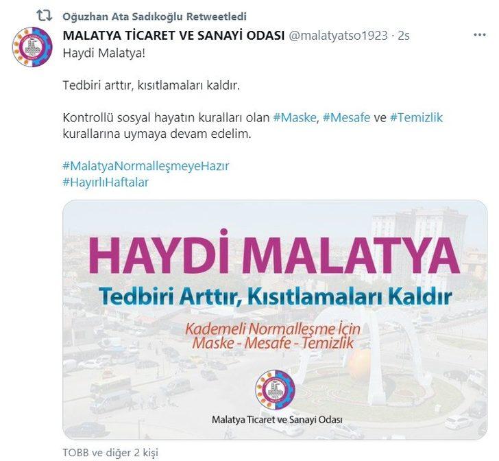 Malatya TSO’dan normalleşme çağrısı G2