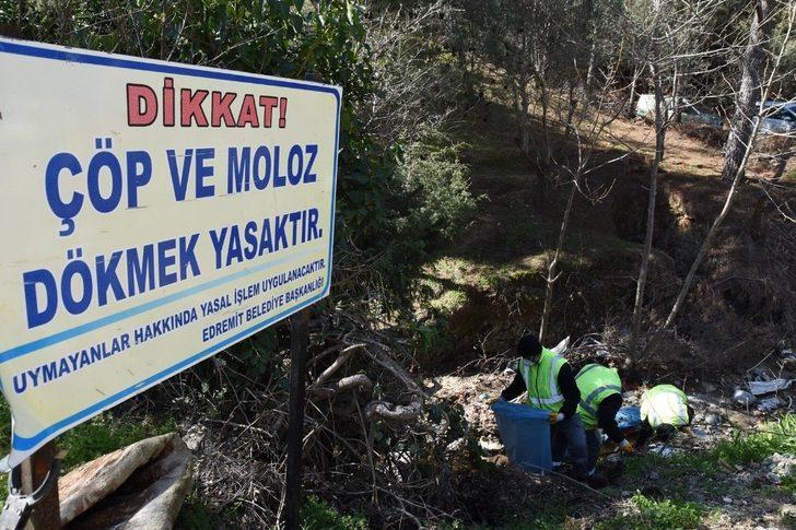Kazdağları’nın eteklerindeki dereleri temizlediler G1