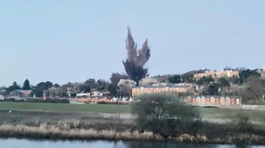 2. Dünya Savaşı’ndan kalma bomba kontrollü patlatıldı