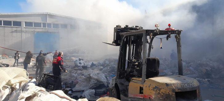 Söke’de geri dönüşüm deposunda yangın G2
