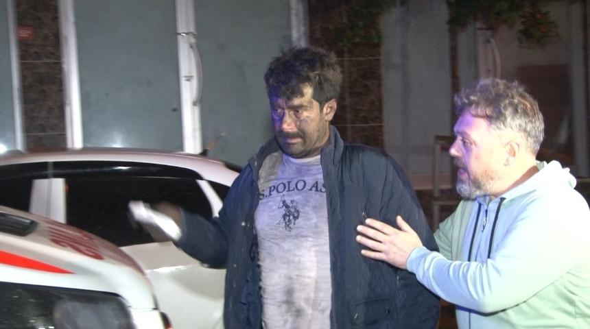 Yangında mahsur kalan anne ve babasını kurtarmak için dumanların arasına girdi