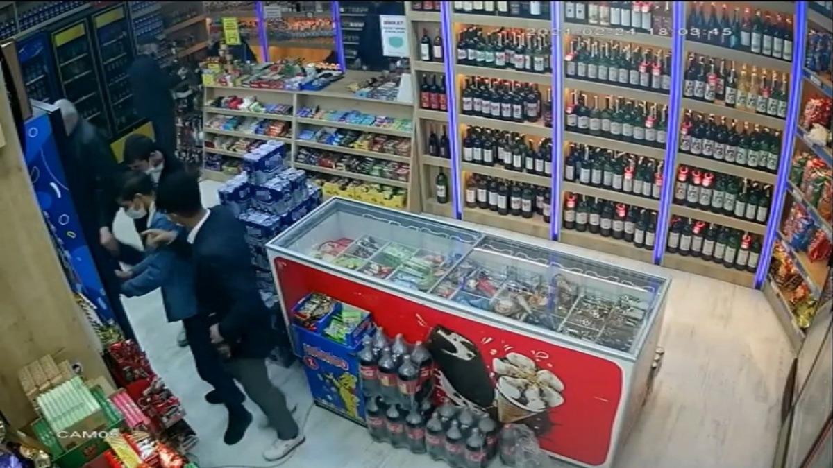 Tekel bayisine m&uuml;şteri gibi girip i&ccedil;kileri b&ouml;yle &ccedil;aldılar
