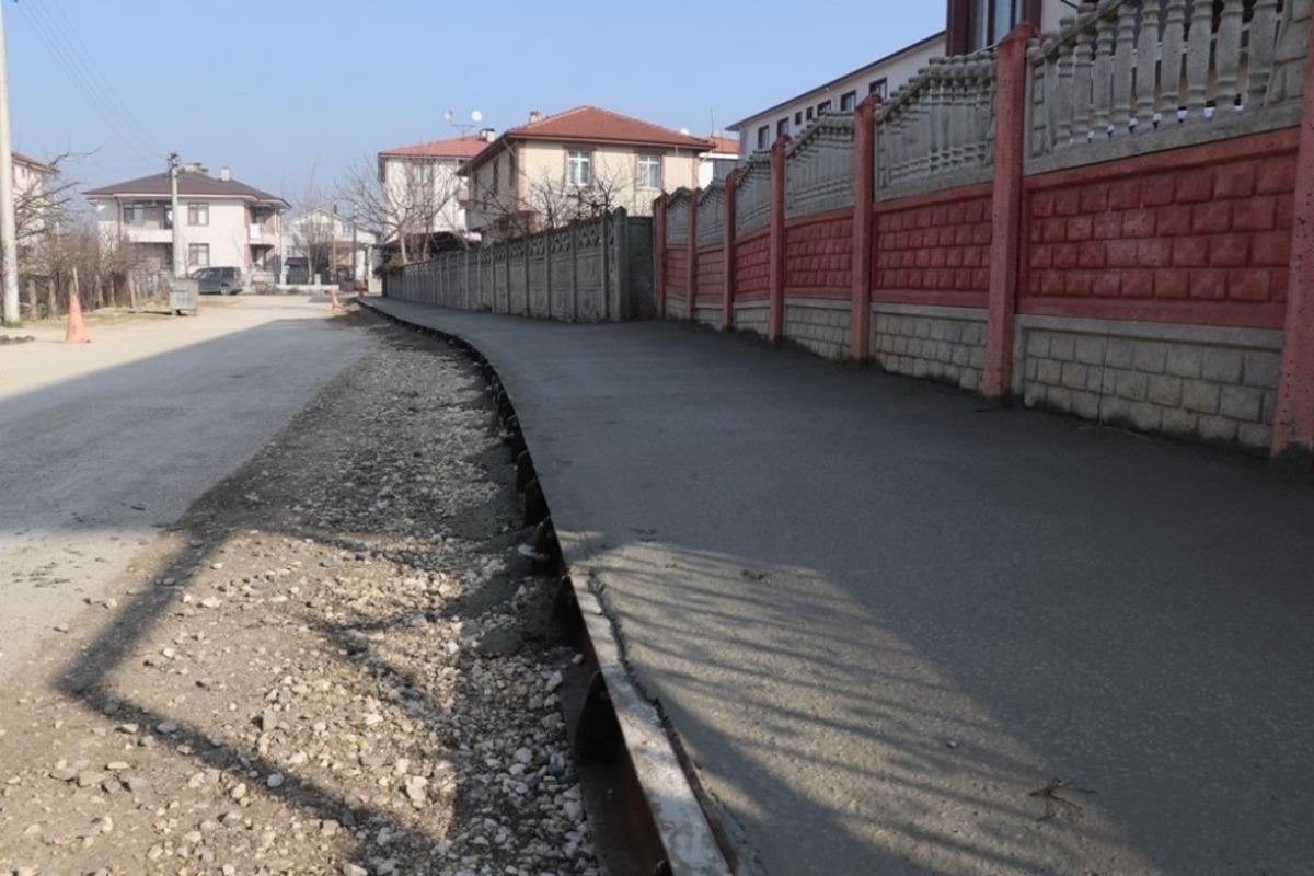 Baskı beton &ccedil;alışmaları devam ediyor