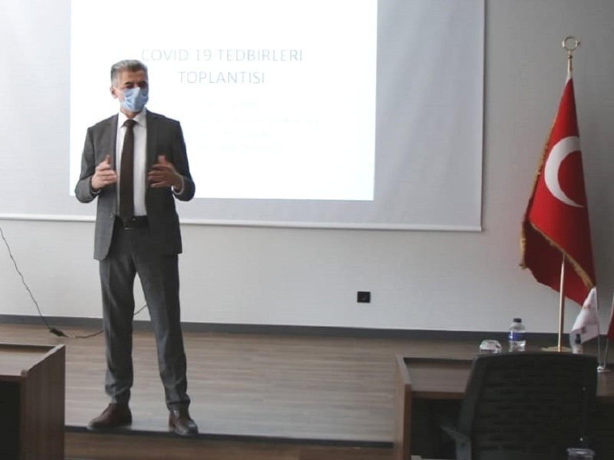 G&ouml;nen&rsquo;de İşletmelere pandemi bilgilendirme toplantısı yapıldı