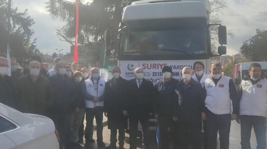 G&ouml;lc&uuml;k&rsquo;ten yardım tırları yola &ccedil;ıktı