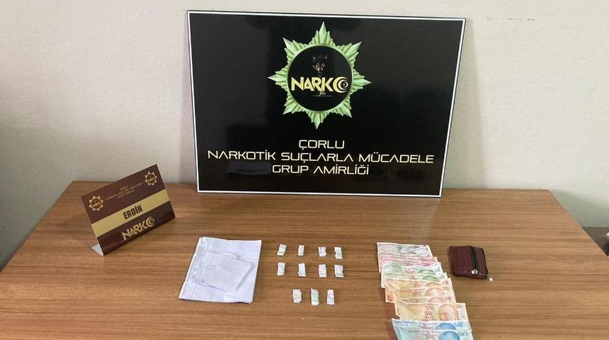 Tekirdağ&rsquo;da uyuşturucu operasyonları: 3 g&ouml;zaltı