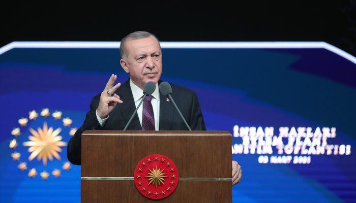 Son Dakika: Cumhurbaşkanı Erdoğan İnsan Hakları Eylem Planı'nı açıkladı
