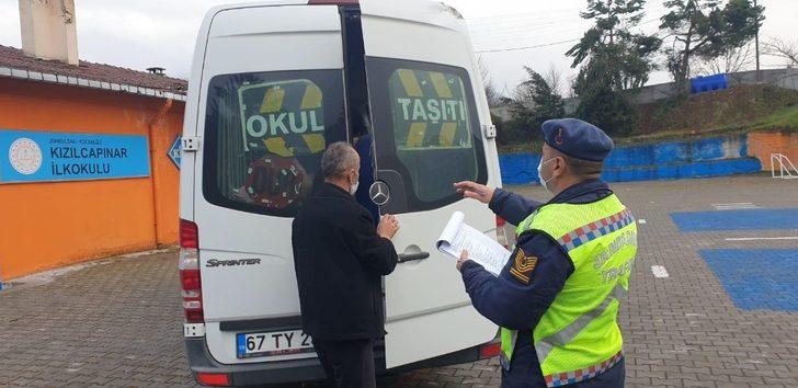 Jandarmadan servis araçlarına denetim G1