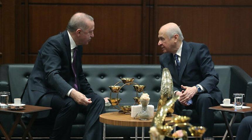 Cumhurbaşkanı Erdoğan, Bahçeli ile bir araya geldi