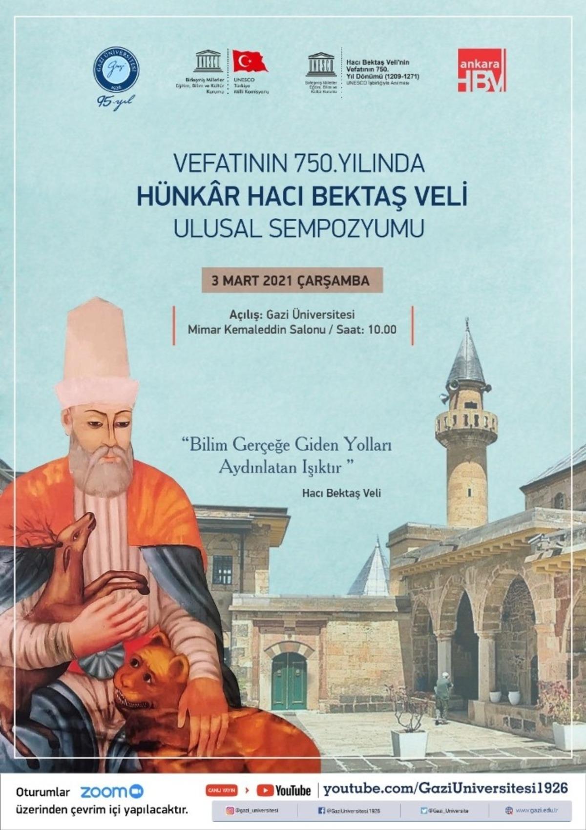 Gazi &Uuml;niversitesinden Hacı Bektaş Veli&rsquo;yi anma sempozyumu