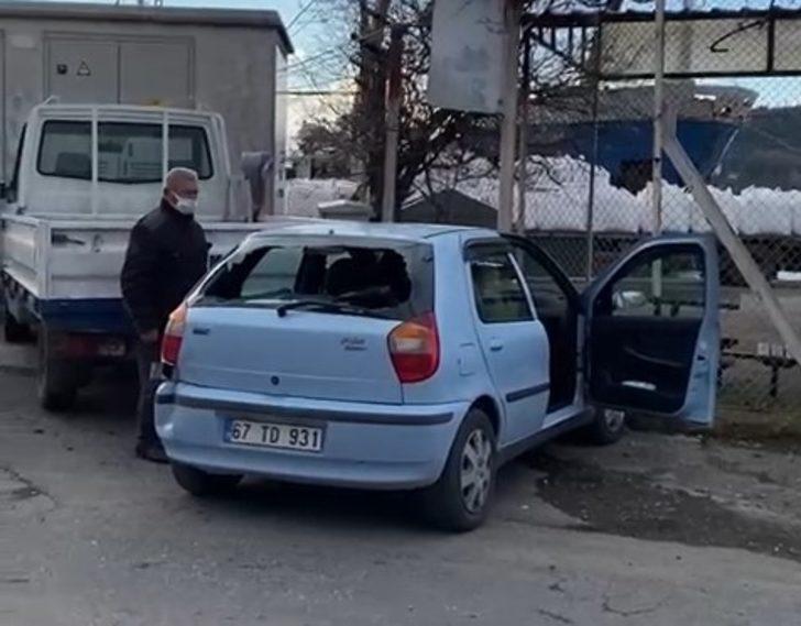 Tır park halindeki aracı biçti G1