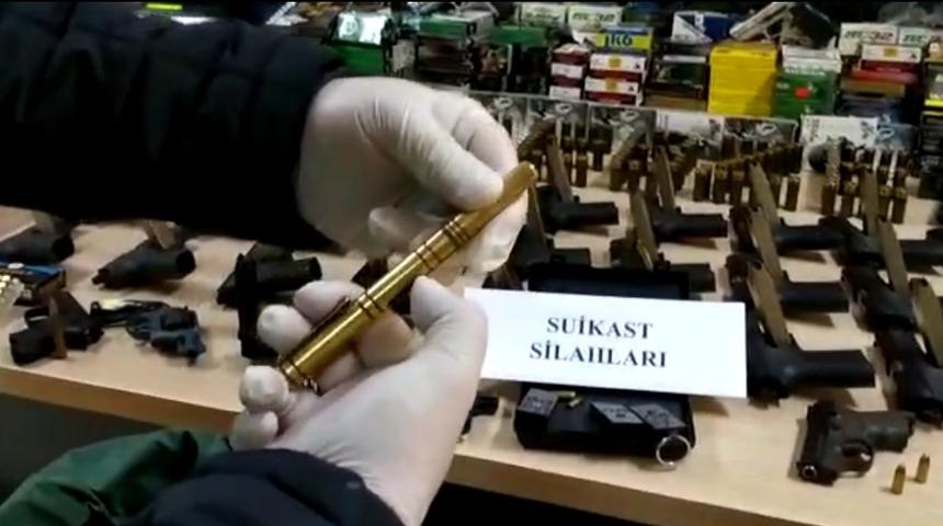 Kalem ve anahtarlık g&ouml;r&uuml;n&uuml;ml&uuml; suikast silahları ele ge&ccedil;irildi