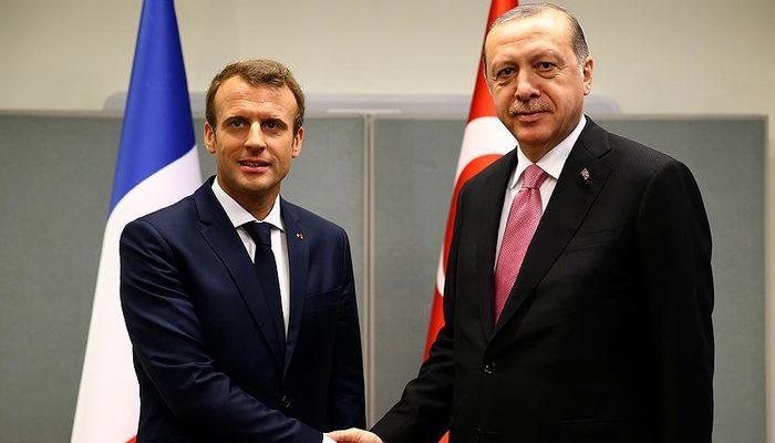 Son Dakika: Cumhurbaşkanı Erdoğan, Macron ile görüştü