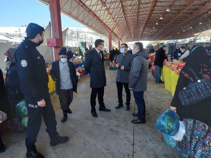 Kaymakamlardan Pazar yerlerinde denetleme G1