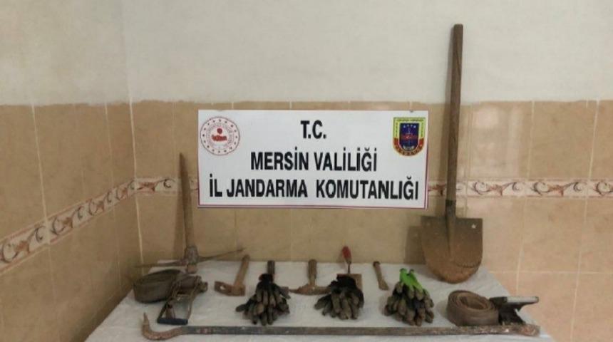 Ka&ccedil;ak kazı yapan 6 kişi su&ccedil;&uuml;st&uuml; yakalandı