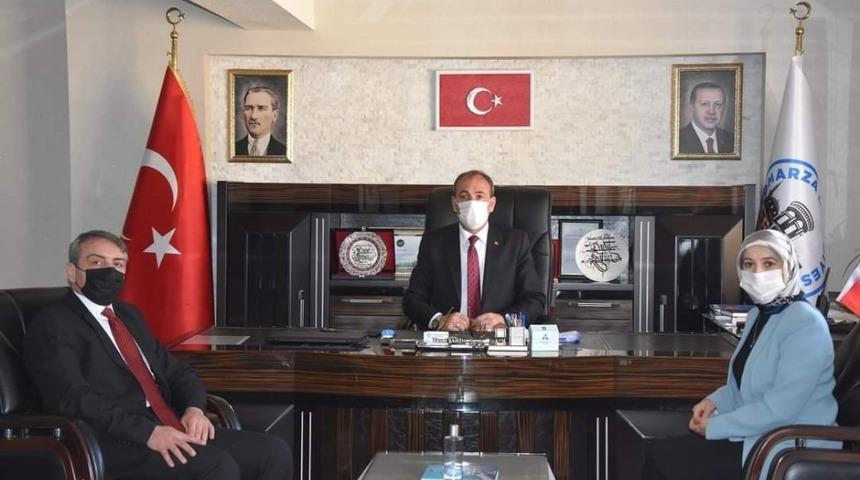 İŞKUR İl Müdür Vekili Ayşe Ak Tomarza Kaymakamı Cebeci’yi ve Başkan Şahin’i ziyaret etti