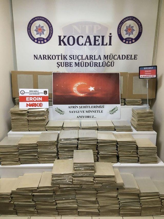 310 kilogram eroinle yakalanan uyuşturucu tacirlerine ceza yağdı