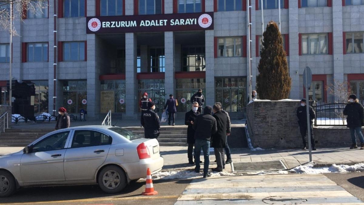 G&ouml;zaltına alınan HDP&rsquo;li Kara&ccedil;oban Belediye Başkanı Erzurum Adliyesi&rsquo;ne getirildi