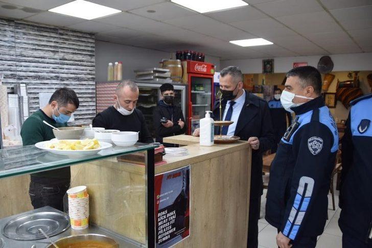 Zabıtadan yeniden açılan işyerlerine "Yeni Normal" bilgilendirmesi G1