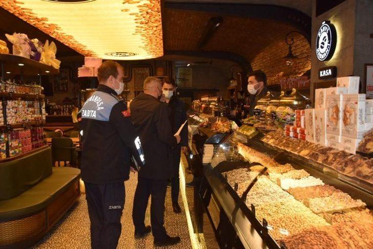 Zabıtadan yeniden açılan işyerlerine "Yeni Normal" bilgilendirmesi G3